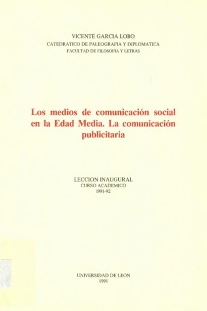 Los medios de comunicación social en la Edad Media