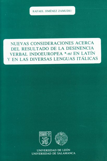 Nuevas consideraciones acerca del resultado de la desinencia verbal indoeuropea -nt en latín y en diversas lenguas itálicas