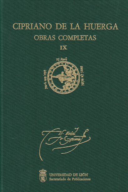 Cipriano de la Huerga. Obras Completas. Vol. IX