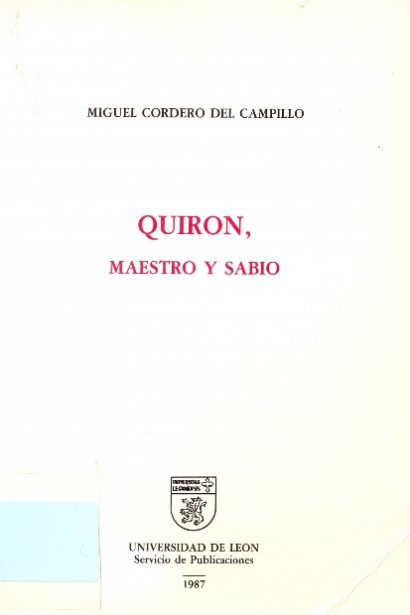 Quirón maestro y sabio.