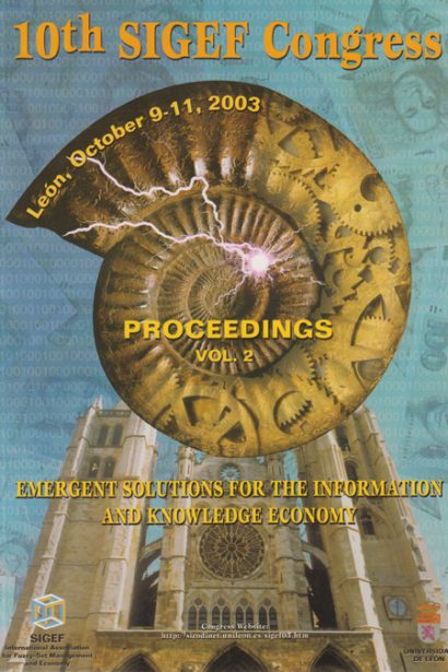 10 Sigef congress. Emergent solutions for the information and knowledge economy, vol.2