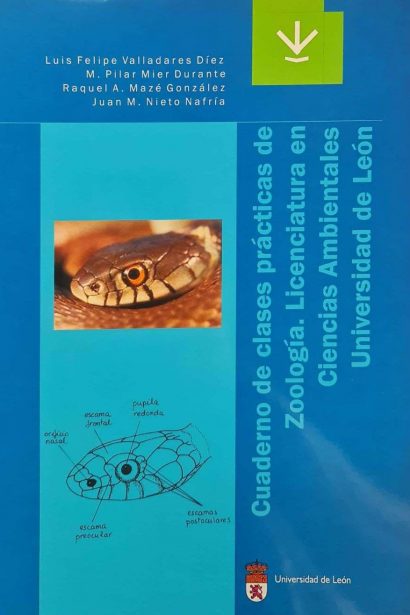 Cuaderno de clases prácticas de zoología. Licenciatura en Ciencias Ambientales. Universidad de León