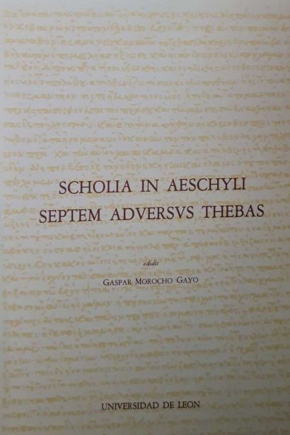 Scholia in Aeschyli Septem Advervs thebas