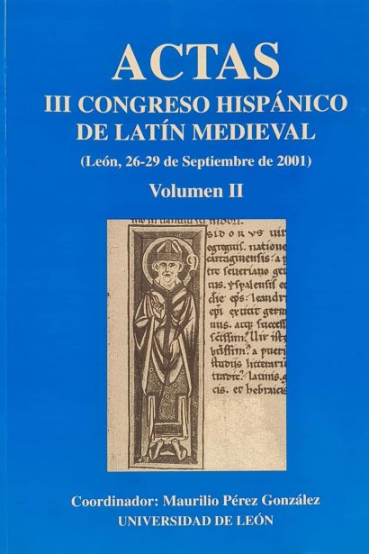 Actas III Congreso del Latín Medieval